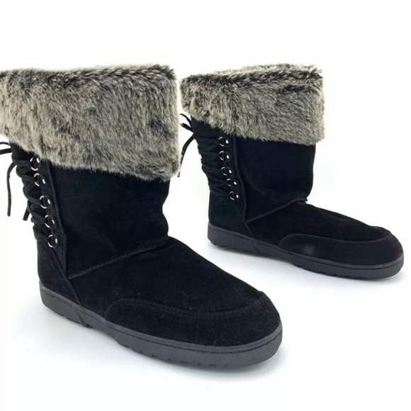 NIB Rampage Womens Areya Winter Snow Boots Black size 10 New - Picture 5 of 7